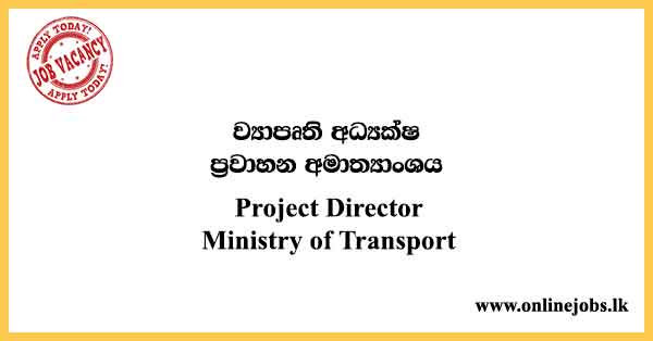 Project Director - Ministry of Transport Job Vacancies 2023