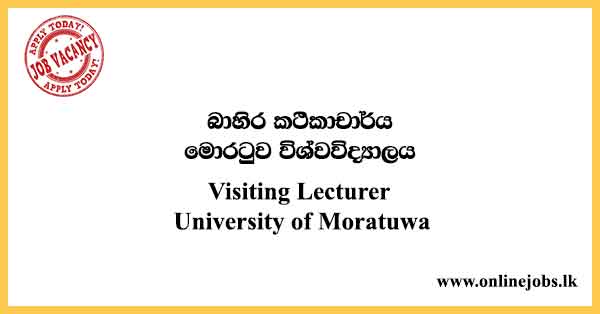 Visiting Lecturer University of Moratuwa